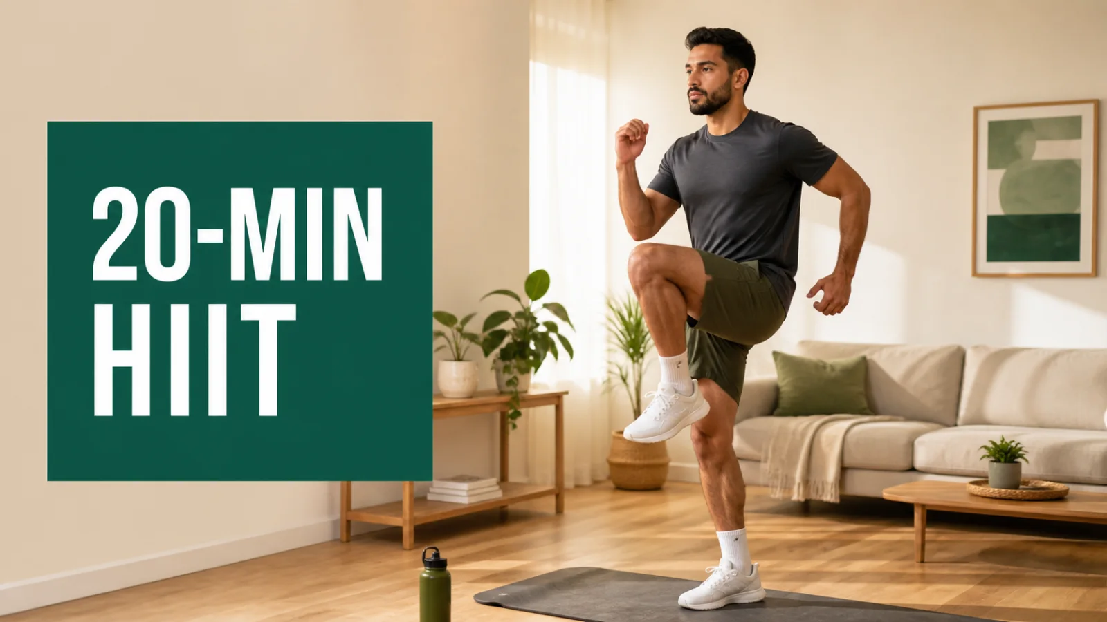 Beginner HIIT Workout at Home: 20 Minutes, No Equipment